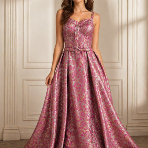 Formal Gown with Detachable Overskirt