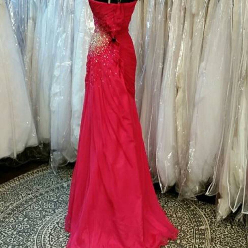 MNM Couture Fuchsia Dress - Image 3