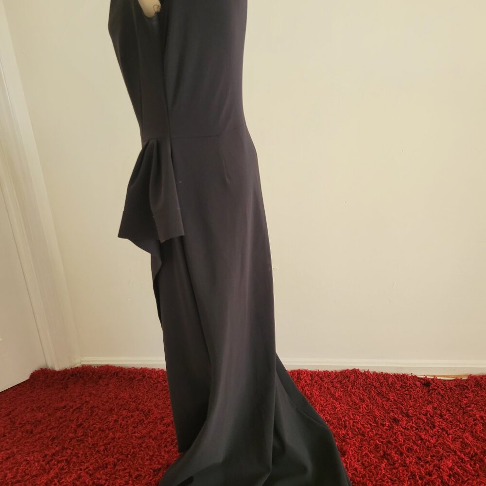 Chiara Boni Black La Petite Robe Drape Detail Gown - Image 10