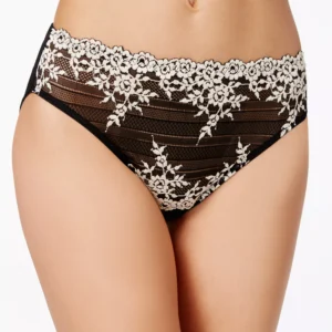 Women's Embrace Lace Hi Cut Embroidered Brief Underwear Lingerie