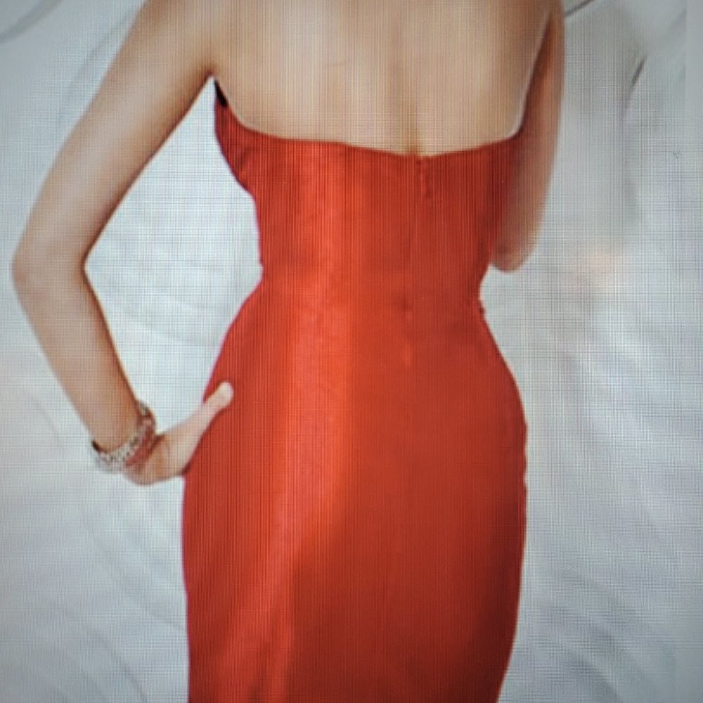 Jovani Red Crystal Strapless Sweetheart Mini Dress | Short Prom Homecoming Dress - Image 5