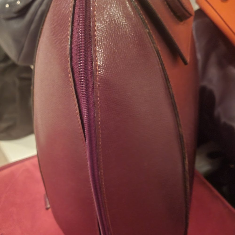 Cartier Must De Cartier Bordeaux Leather Backpack Vintage Bag - Image 4