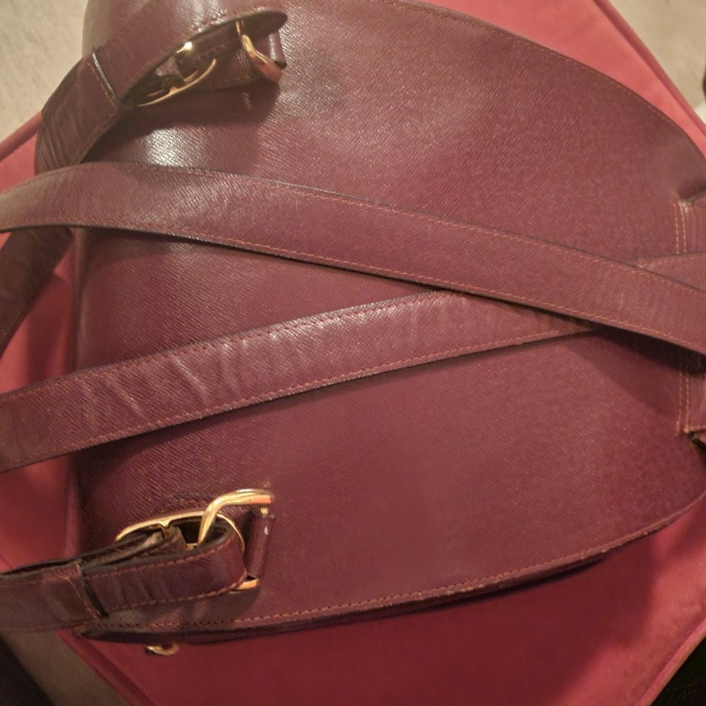 Cartier Must De Cartier Bordeaux Leather Backpack Vintage Bag - Image 2