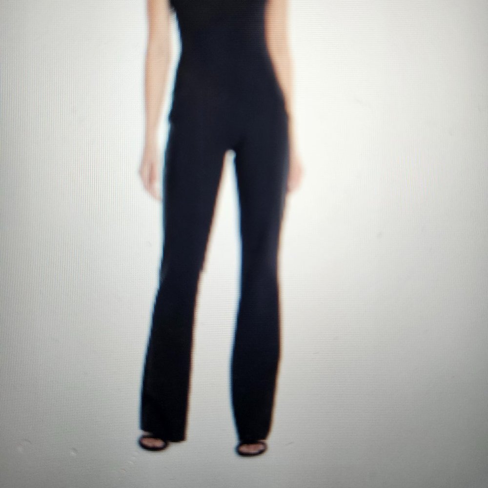 Chiara Boni La Petite Robe Hannele One-Shoulder Jumpsuit Open-Back Straight Leg - Image 4