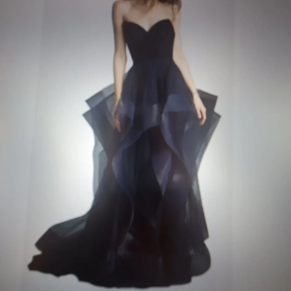 Basix Black Label Sweetheart Cascade Tulle Gown | Romantic Evening Dress - Image 4