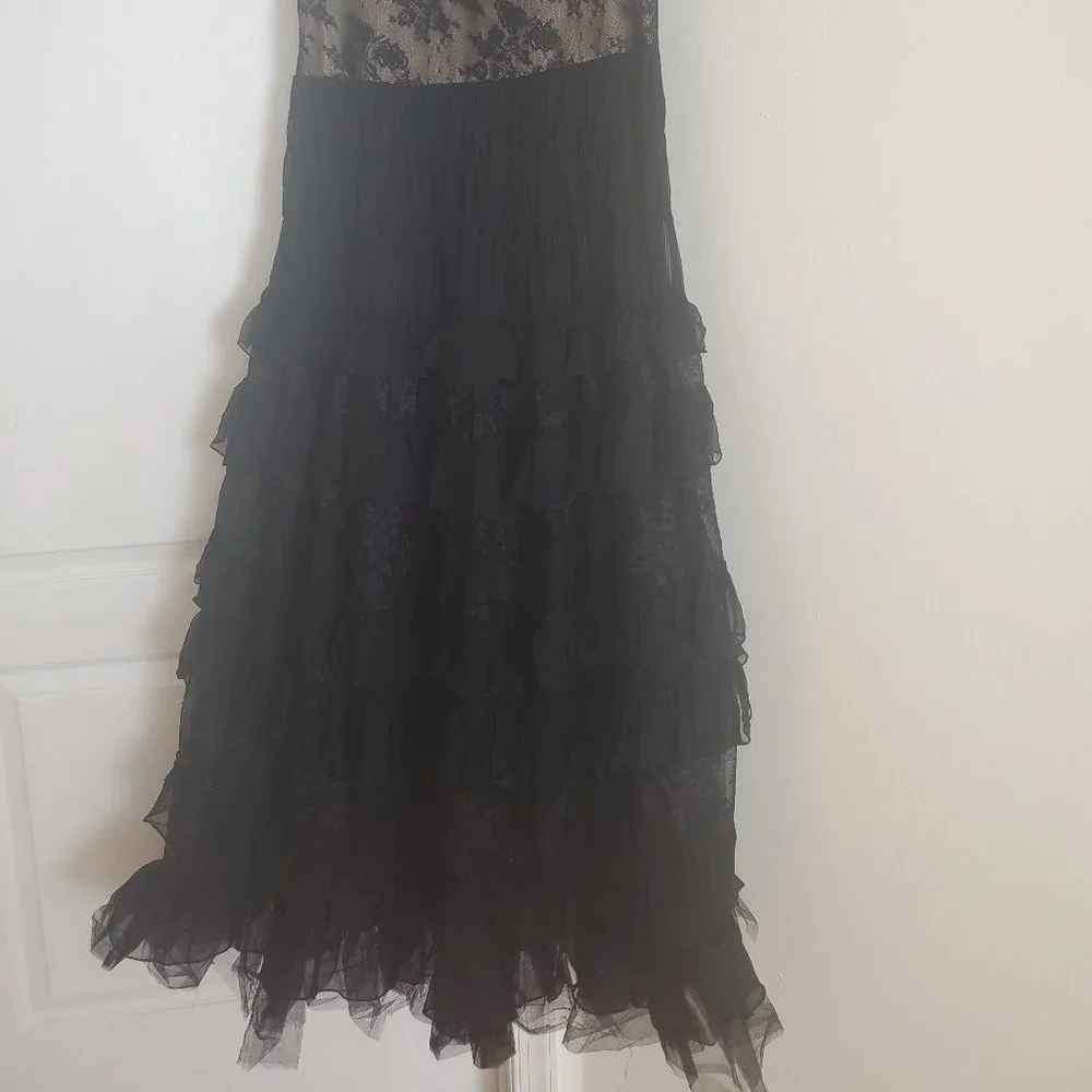 Jovani Sweetheart Sleeveless Black Ball Gown Long Sheer Waist Formal Dress - Image 5