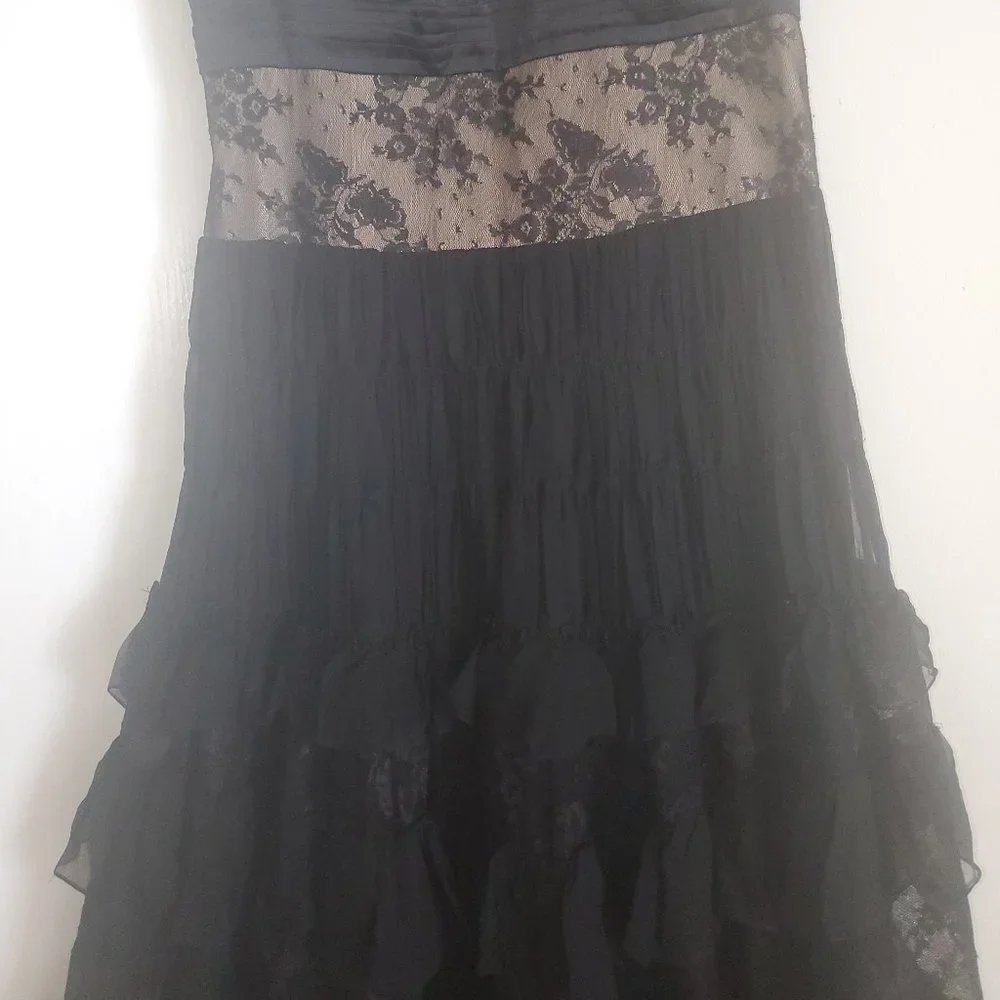 Jovani Sweetheart Sleeveless Black Ball Gown Long Sheer Waist Formal Dress - Image 3