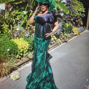 African Mermaid Dress Ankara Gown Prom Wedding Party Engagement