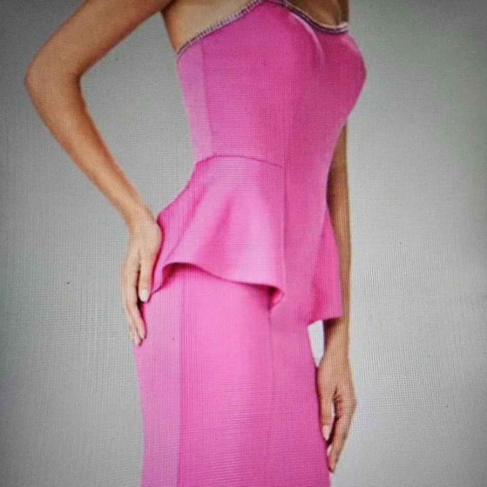 Elizabeth K GL2304 Strapless Peplum Mermaid Gown | Fitted Long Dress Formal Wear - Image 10