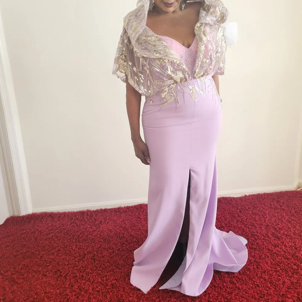 Formal Dress with Cape - Image 5