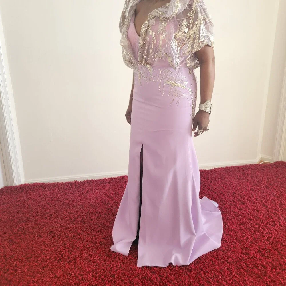 Formal Dress with Cape - Image 3