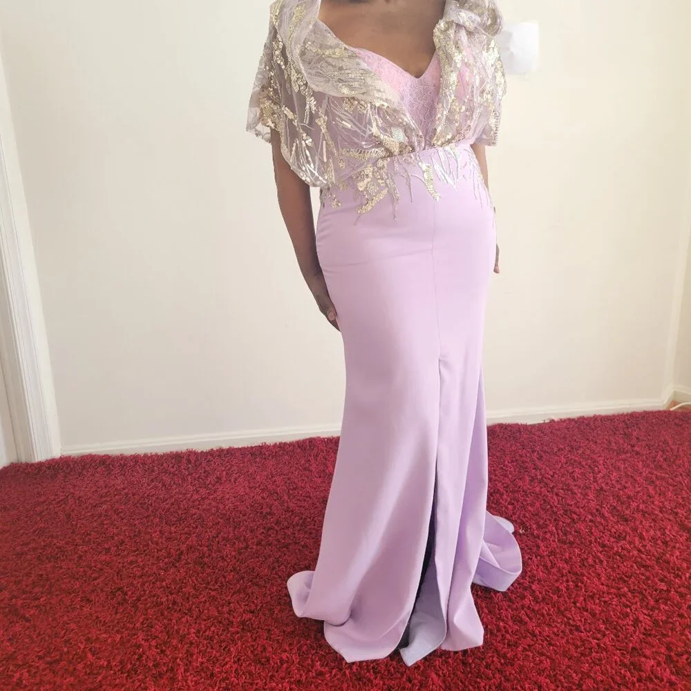 Formal Dress with Cape - Image 2