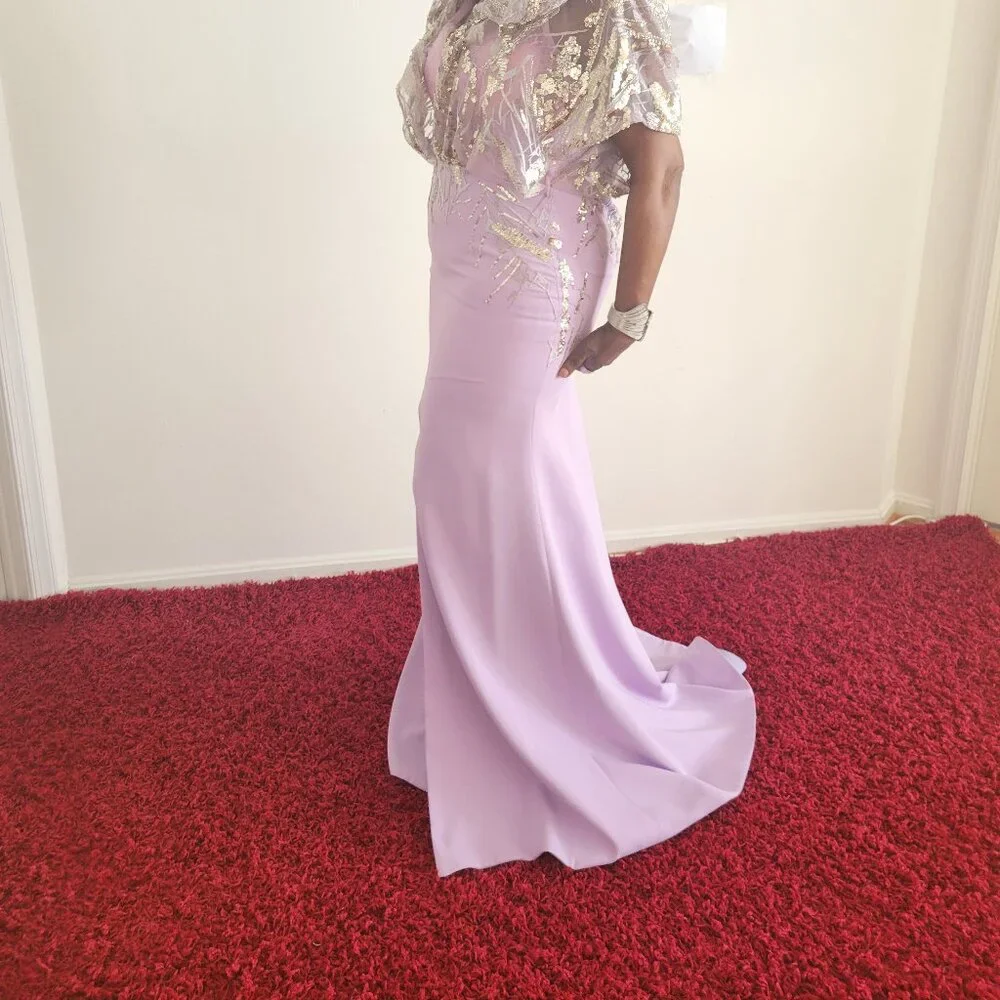 Formal Dress with Cape - Image 7