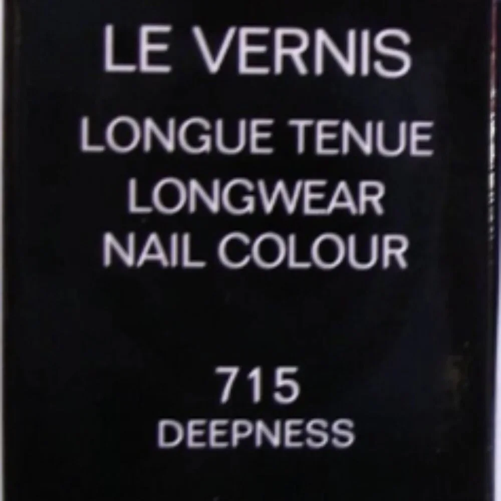 Chanel Le Vernis Longwear Nail Polish #715 DEEPNESS Black RARE Limited Ed. BOXED - Image 9