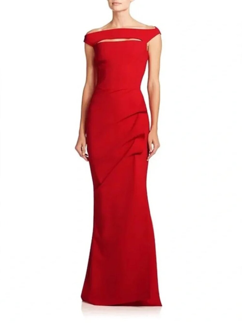 Chiara Boni Red La Petite Robe Melania Formal Dress
