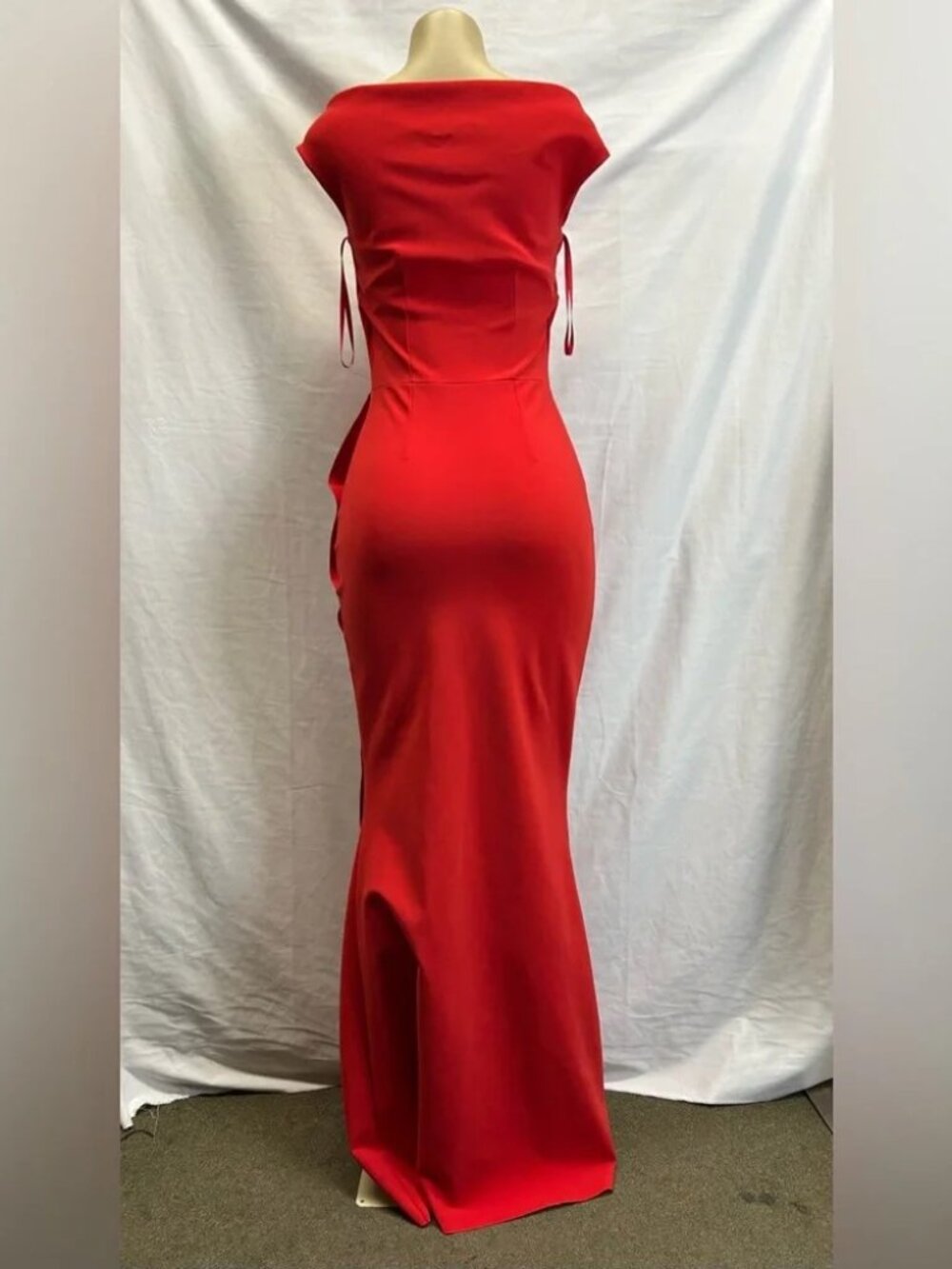 Chiara Boni Red La Petite Robe Melania Formal Dress - Image 6